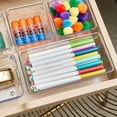 thumbnail image 6 of iDesign Plastic Drawer Organizer Bin - Set of 6 - Clear, 6 of 8