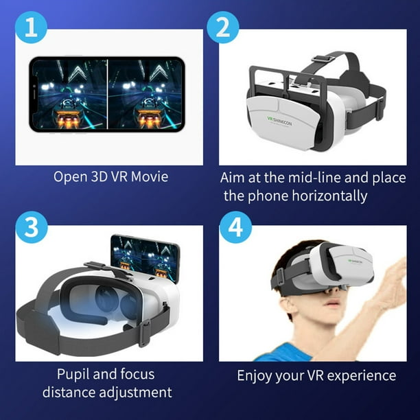 New VR Headsets, Head 3D HD 360 ° Panoramic Game Video VR Glasses, IMAX Giant Screen& Immersive, Universal 3D VR Goggles for 4.7-7.0 Inch Android And IOS Smartphones - Walmart.com