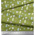 thumbnail image 3 of Soimoi Green Rayon Fabric Cup,Kettle & Mixer Jar Kitchen Decor Fabric Printed Yard 42 Inch Wide, 3 of 3