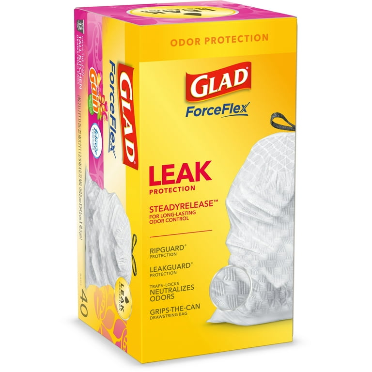 Glad Large Quick-Tie Trash Bags, 40 ct / 30 gal - Smith's Food and