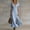 Light Blue, variant on Odbmxy Short Sleeve Women Maxi Dresses Summer Sheath Shirt Dress Holiday Ruffle Tunic Slim Dresses for Women V-Neck