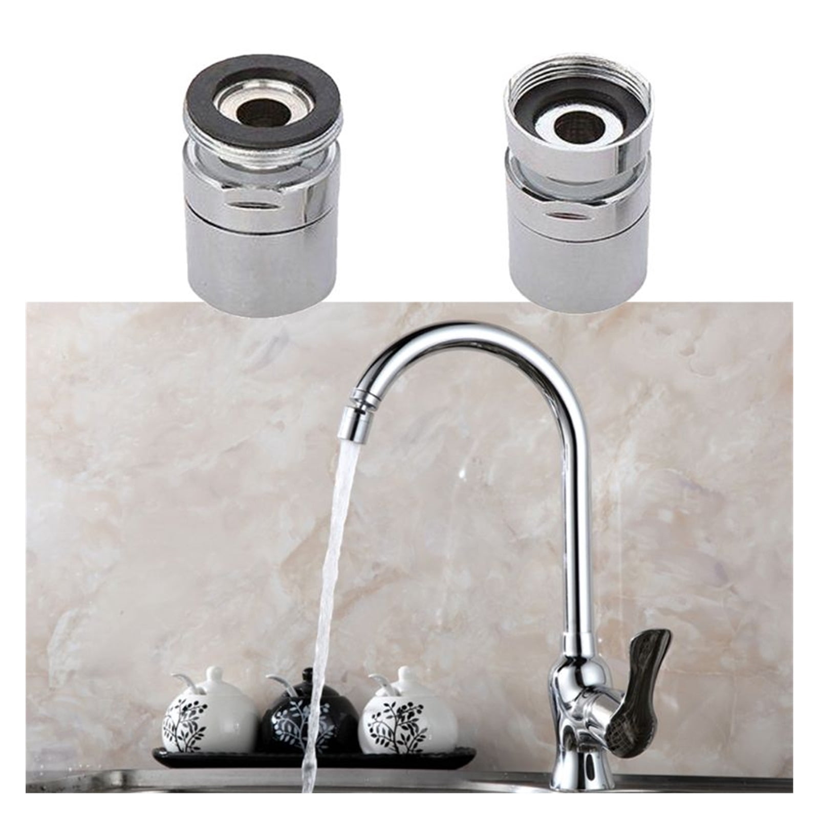 Faucet Nozzle Aerator Rotate Swivel Faucet Nozzle Water Filter Adapter Water Diffuser Kitchen Sprayer Supplies Replacement Parts Bathroom ,Water Saving