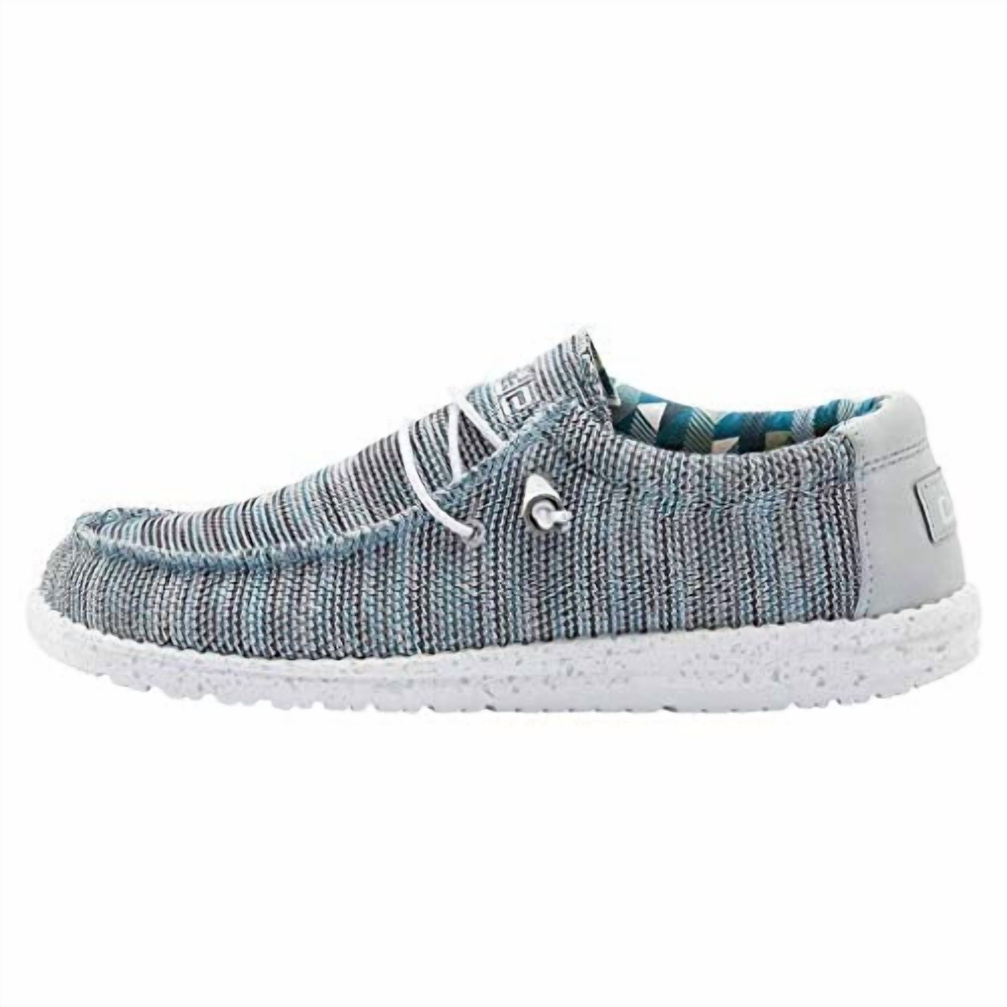 Hey Dude Men's Wally Sox Funk Comfort Loafer Shoes, Linen - Black