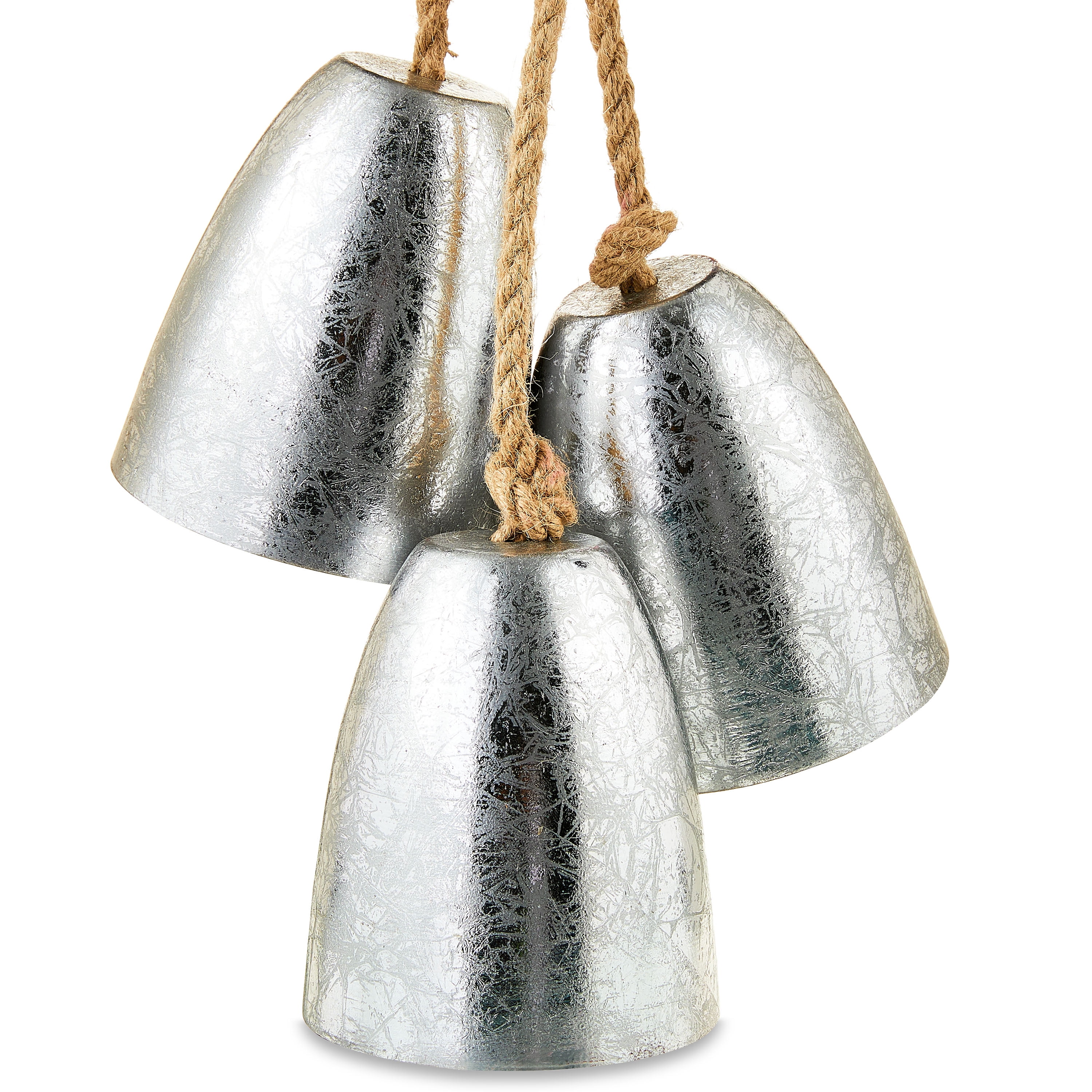 Triple Hanging Bells - Silver – Sherri's Designs