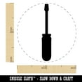 thumbnail image 2 of Screwdriver Silhouette Woodworking Tools Self-Inking Rubber Stamp Ink Stamper - Green Ink - Medium 1 Inch, 2 of 7