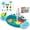 Little Blue Calf, variant on Play Sink with Running Water, Kitchen Play Sink Toy with Electric Faucet, 3-in-1 Dishwasher Playset & Fishing Game for Toddlers Kids, Animal-Themed