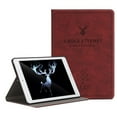 thumbnail image 4 of iPad Mini 3 2 1 Generation 7.9 Inch [ Mini 3rd 2nd 1st ] A1599 A1600 A1489 A1490 A1491 A1432 A1454 A1455 Folio Deer Pattern Protective Sleek & Classic Design Smart Cover - Wine, 4 of 8