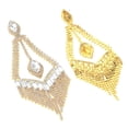 thumbnail image 2 of Large Rhinestone Chandelier Earrings, 2 of 2