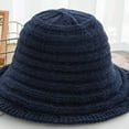 thumbnail image 2 of CoCopeaunts Women Bucket Hat Autumn Winter Soft Comfort Fisherman Hat Ladies Fashion Solid Color Packable Knitted Basin Hat, 2 of 8