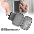 thumbnail image 3 of Wanderlust Hanging Toiletry Bag For Makeup And Toiletries - Designer Travel Organizer With Metal Swivel Hook, Waterproof Makeup Bag And Multiple Zipper Pockets, 3 of 8