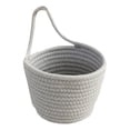 thumbnail image 2 of Small Cotton Rope Easter Basket, 4.7''x5.9'' Woven Easter Baskets with Handle, Gift Baskets for Easter Gifts, Easrter Basket Stuffers, Personalized Easter Basket for Women Men Kids, Easter Decor, E, 2 of 9