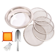 thumbnail image 1 of Soil Sifter for Rocks,Compost Sifter with 5 Replaceable Mesh, Dirt Sifter for Gardening Soil Weed Sand Cat Litter Bonsai, 1 of 1