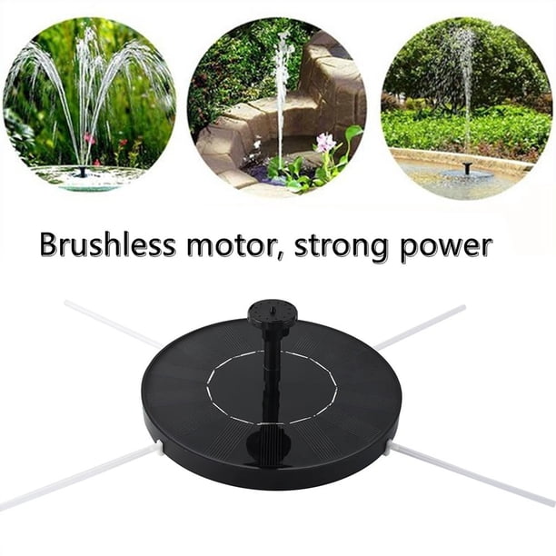 Fuente de agua con energía solar sin escobillas Kit de bomba de agua de cascada para estanque al aire libre Wdftyju Libre de BPA