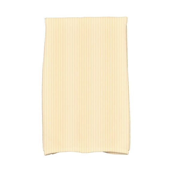 Simply Daisy, 16 x 25 inch, Ticking Stripe Kitchen Towel, Yellow