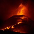 thumbnail image 2 of A. Parra, Jose 26x26 White Modern Wood Framed Museum Art Print Titled - La Palma Volcano Eruption, 2 of 4