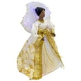 thumbnail image 5 of Northlight Lighted Fiber Optic African American Angel Christmas Tree Topper - 12" - Gold, 5 of 6
