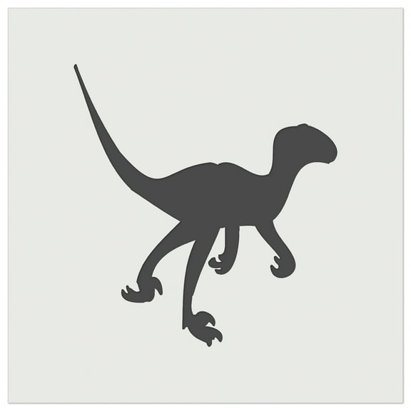 Velociraptor Dinosaur Solid DIY Cookie Wall Craft Stencil - 5.5 Inch