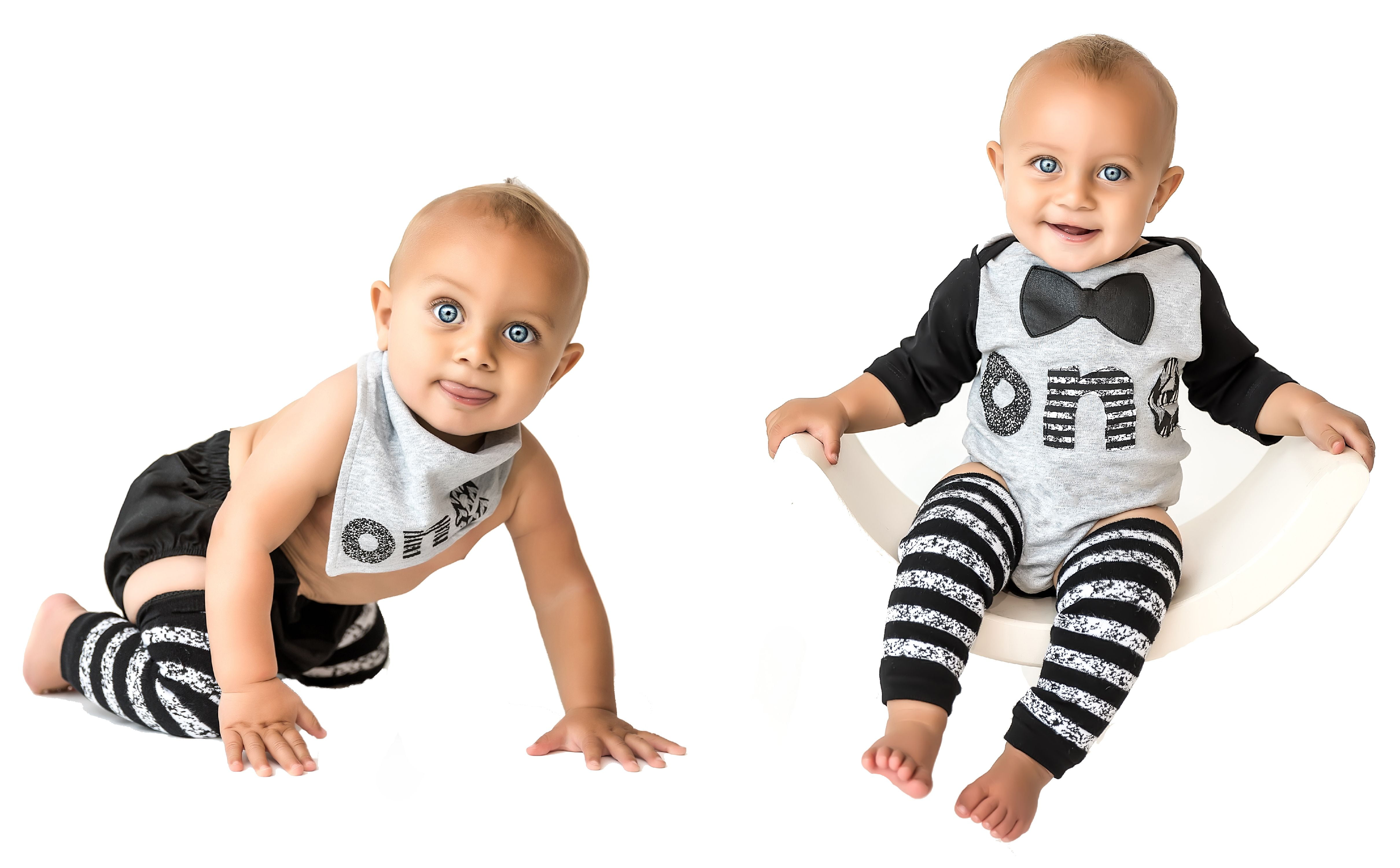 NNJXD Baby Boys' Funny First Birthday Bow Tie Infant Romper Bodysuit