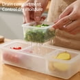 thumbnail image 2 of Advancent Caja de almacenamiento Compartimiento apilable de mantenimiento fresco Contenedor de refrigerador con tapa Organización Conservación de Organizadores de utensilios de cocina Advancent HA065166-00, 2 of 6