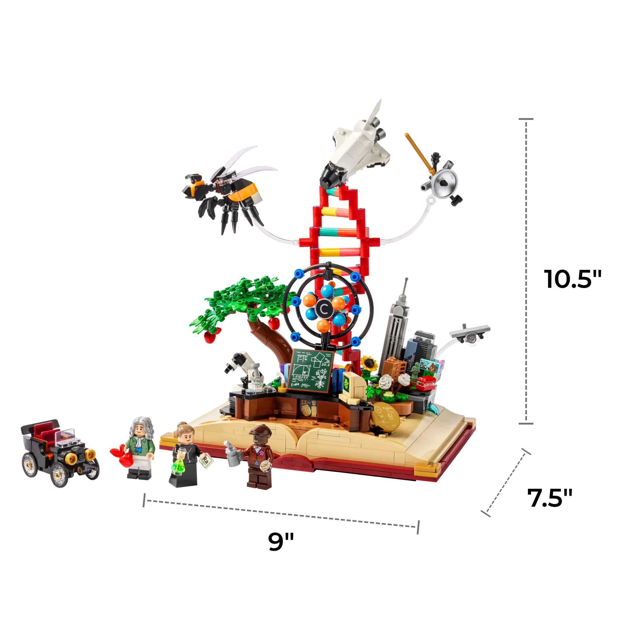 LEGO Ideas The Evolution of STEM Building Set, 3 Scientist Mini Figures, Collectible Display, 879-Piece Set, 21355, 18+