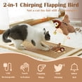thumbnail image 2 of EISHOW Flying Bird Cat Toy, Interactive Chirping Bird Cat Toy Flapping Wings, Flying Bird Cat Toys for Indoor Cats, Flapping Bird Cat Toy,Interactive Cat Toys for Bored Indoor Adult Cats (Brown), 2 of 5