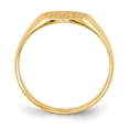thumbnail image 2 of 14K Yellow Gold Ring Band Signet 8.5x9.5mm Closed Back, Size 8, 2 of 5