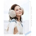 thumbnail image 2 of Winter Ear Muffs Faux Fur Warm Earmuffs Foldable Outdoor Ear Warmers, 2 of 5