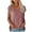 Pink, variant on Giftesty Tops for Women Women Casual V-Neck Solid Color Casual Shirts Loose Fit Basic Blouse