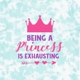 thumbnail image 4 of Inktastic Being a Princess is Exhausting, Crown, Hearts Girls Toddler T-Shirt, 4 of 5