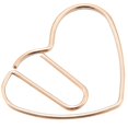 thumbnail image 5 of 100 Pieces Love Heart Shaped Small Paper Clips Bookmark Clips For Office School Home Metal Paper Cl, 5 of 5