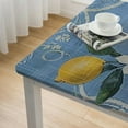 thumbnail image 4 of HAOXIT  Rectangle Fabric Square table cloth, Blue Lemon Garden, Indoor Outdoor Stain and Water Resistant Fabric Square table cloth, Mediterranean Orchard 36*36, 4 of 7
