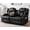 Black, variant on Power Recliner Loveseat with Massage, Heat & Speakers, Leather Reclining Sofa, USB Type-C Port, Omversized Home Theater Loveseat for Living Room(Loveseat)