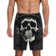 thumbnail image 1 of Fotbe Magician Hat Skull Pantalones Cortos de Pijama para Hombre, Ropa de Dormir, Pantalones de Pijama Cortos para Hombre-4X-Large, 1 of 6