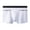 White, variant on zeranth Men Seamless Underwear High Waist Patchwork Color Boxer Briefs Zipper Double Pockets U-convex Underpants