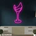 thumbnail image 2 of Glowneon Broken Wine Glass Neon Sign, Wine Led Sign, Bar Pub Decor, 2 of 5