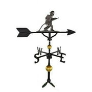 Montague Metal Products WV-391-SI 300 Series 32 In. Deluxe Swedish Iron Fireman Weathervane