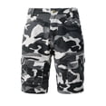 thumbnail image 6 of Zimjoy Men's Camouflage Ripstop Quick Dry Tactical Shorts Multi Zipper Pocket Knee Length Outdoor Hiking Fishing Utility Work Cargo Shorts Beige 4XL, 6 of 7