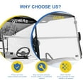thumbnail image 6 of Kalkiam Golf Cart Foldable Windshield Golf Cart Windshield Replacement Acrylic Material Golf Cart Accessories for Club Cars with Original Glass justifiable, 6 of 7