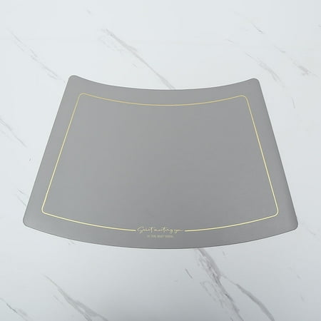 

JIQI Placemats Set of 2 Heat Insulation Stain Resistant Non-Slip Table Mats Washable Wipe Clean Place Mats Grey