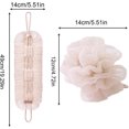 thumbnail image 2 of 2-in-1 Shower Scrubber,Pink Shower Pouf and Back Scrubber,QZS Pouf and Back Scrubbers Combo with Suction Cup for Men and Women Bath,2Pack, 2 of 6
