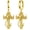 1-Gold, variant on Cross Earrings for Men 925 Sterling Silver Cross Hoop Earrings Hypoallergenic Cross Jewelry Gifts for Men