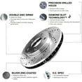 thumbnail image 6 of R1 Concepts Wgwh2 59077 R1 E  Line Series Brake Rotor   D/S   Silver W/ Ceramic, 6 of 6