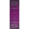 thumbnail image 5 of Unique Loom Imperial Collection Paisley, Distressed, Border, Vintage, Modern, Abstract Area Rug, 2 x 6 ft, Lilac/Black, 5 of 5