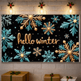 thumbnail image 4 of Colorful Snowflakes Winter Banner Holiday Greetings Seasonal Decoration Chill Celebration for Winter Event Festive Party Indoor Decoration, 4 of 9