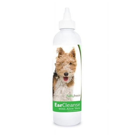 Healthy Breeds 840235197591 8 oz Wire Fox Terrier Ear Cleanse with Aloe Vera Cucumber Melon