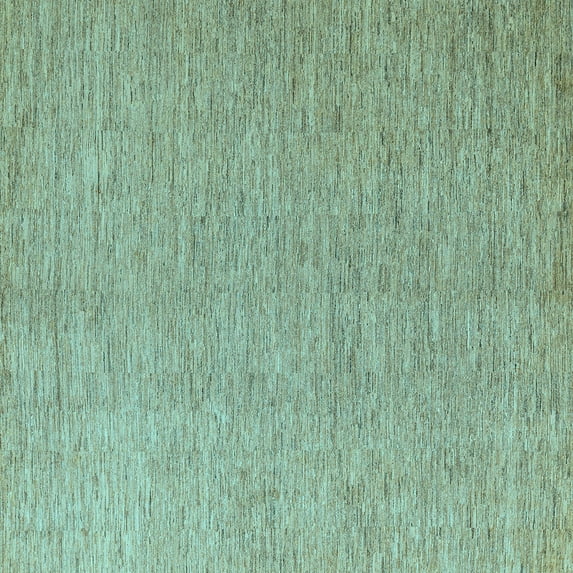 Ahgly Company Indoor Square Solid Light Blue Modern Area Rugs, 7' Square