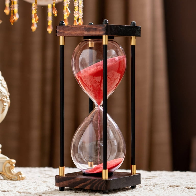 Large Sand Timer Hourglass Timer 60 Minutes Vintage Wooden Hour Glass Timer