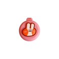 thumbnail image 3 of Mini Brosse à Cheveux Brosse à Cheveux Ronde de Poche avec Miroir pour Enfants Filles Femmes Rabbit, 3 of 8