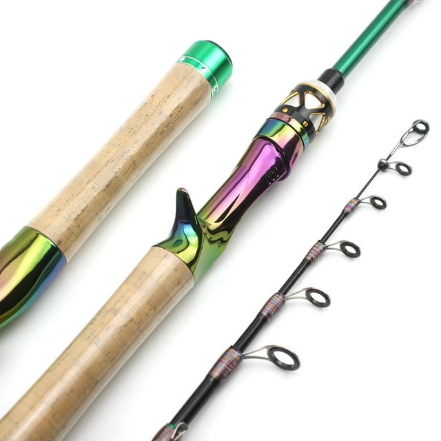 Telescopic Fishing Rod 6 Sections Spinning Rod/ Casting Rod UL Ton Slow Speed With Smooth Ceramic Guide Ring For Outdoor Fishing Carbon Hand Rod 5.5/ 5.9/ 6.5ft
