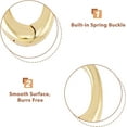 thumbnail image 4 of 8Pcs 4 Styles Brass Spring Gate Rings Cadmium Free & Lead Free Long-Lasting Plated Oval & Teardrop Real 18K Gold Plated 12~16.5x8~11.5x2.5~mm Hole: 1.8~6.5x2.5~8mm 2pcs/style, 4 of 5